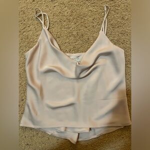 Aritzia Silk Cowl Neck Blouse